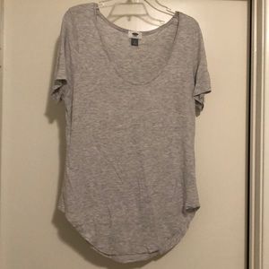 Heather Gray Flowy Tee